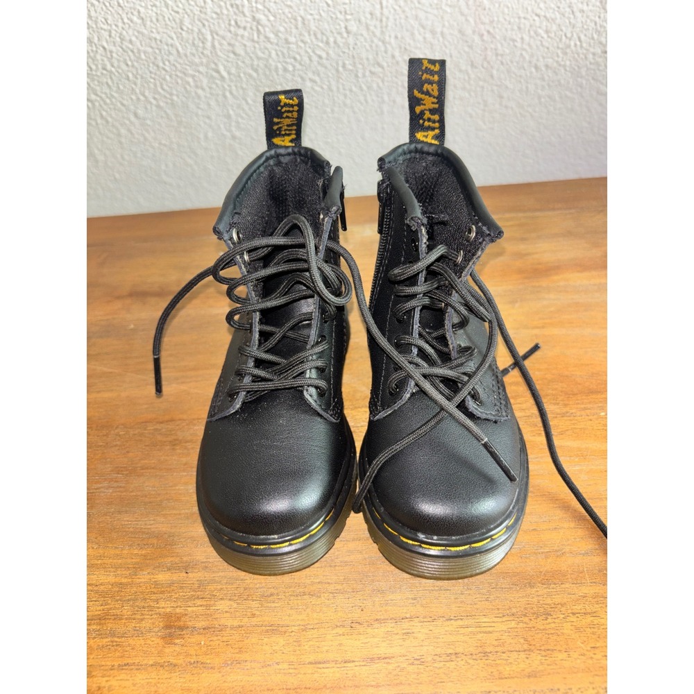 Dr. Martens 1460 T Child Boots Black US Size 7 Softy T Side Zipper Lug Soles